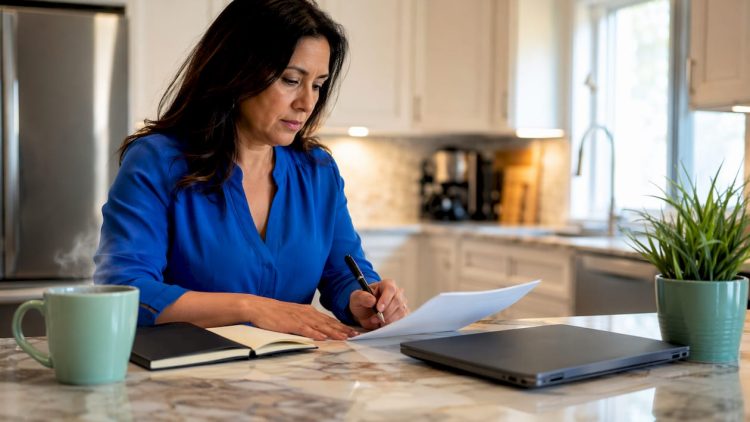 Businesswoman planning Google Local Services Ads setup