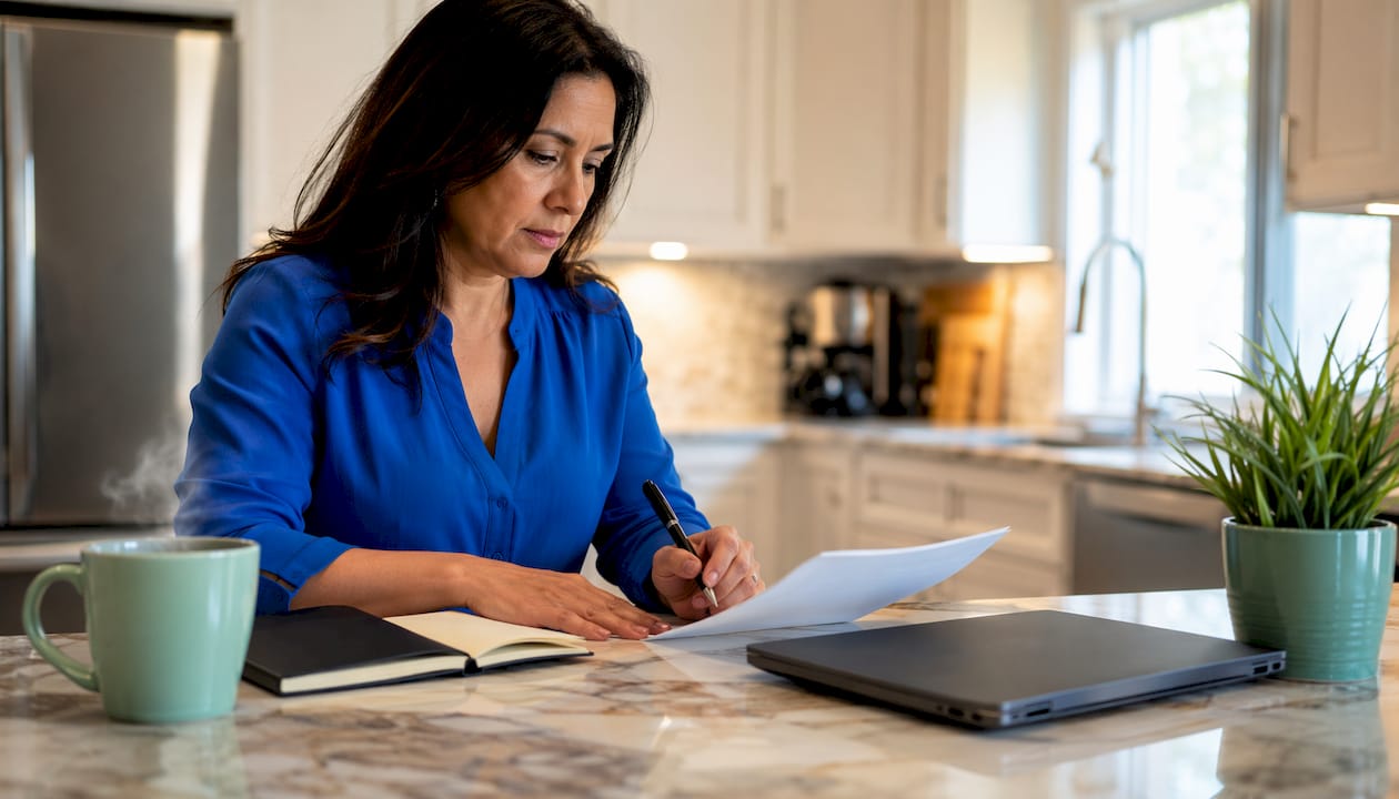 Businesswoman planning Google Local Services Ads setup