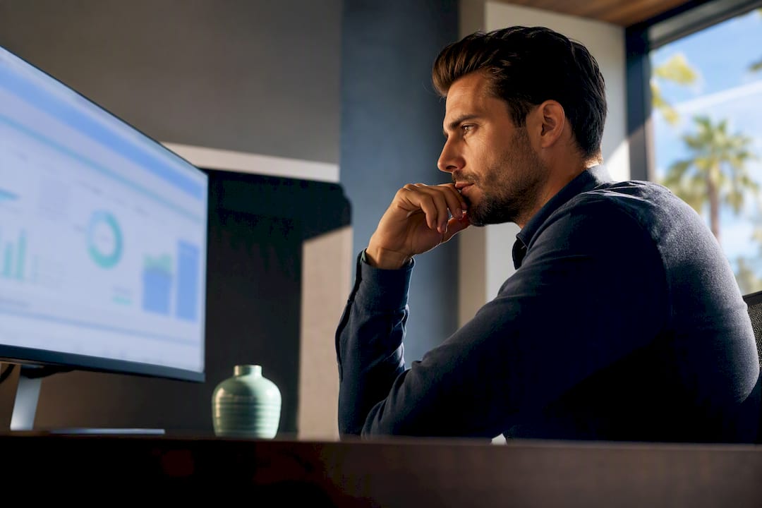 Analyst reviewing PPC search-term performance
