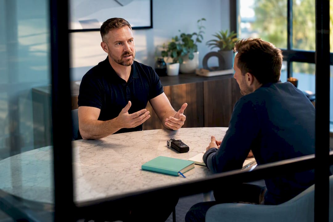 Business owner sharing local SEO case study