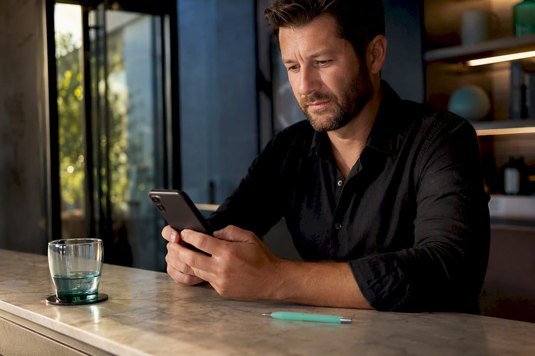 Business owner composing a review response