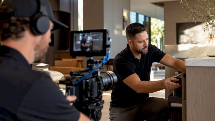 Videographer filming Scottsdale service demonstration