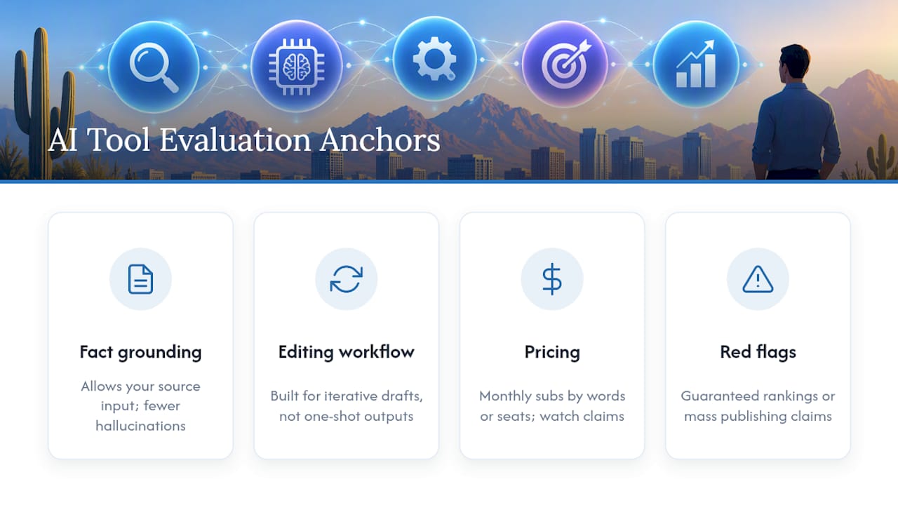 Four criteria for evaluating AI SEO tools