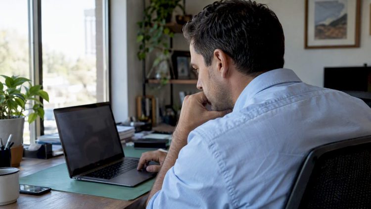 PPC manager reviewing ad click activity
